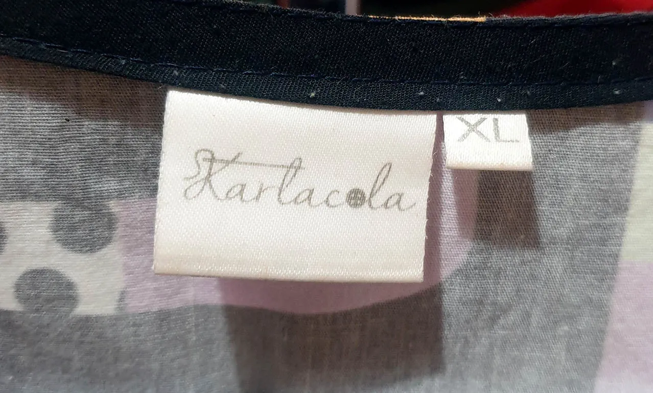 Karla Cola black cotton dress size XL
