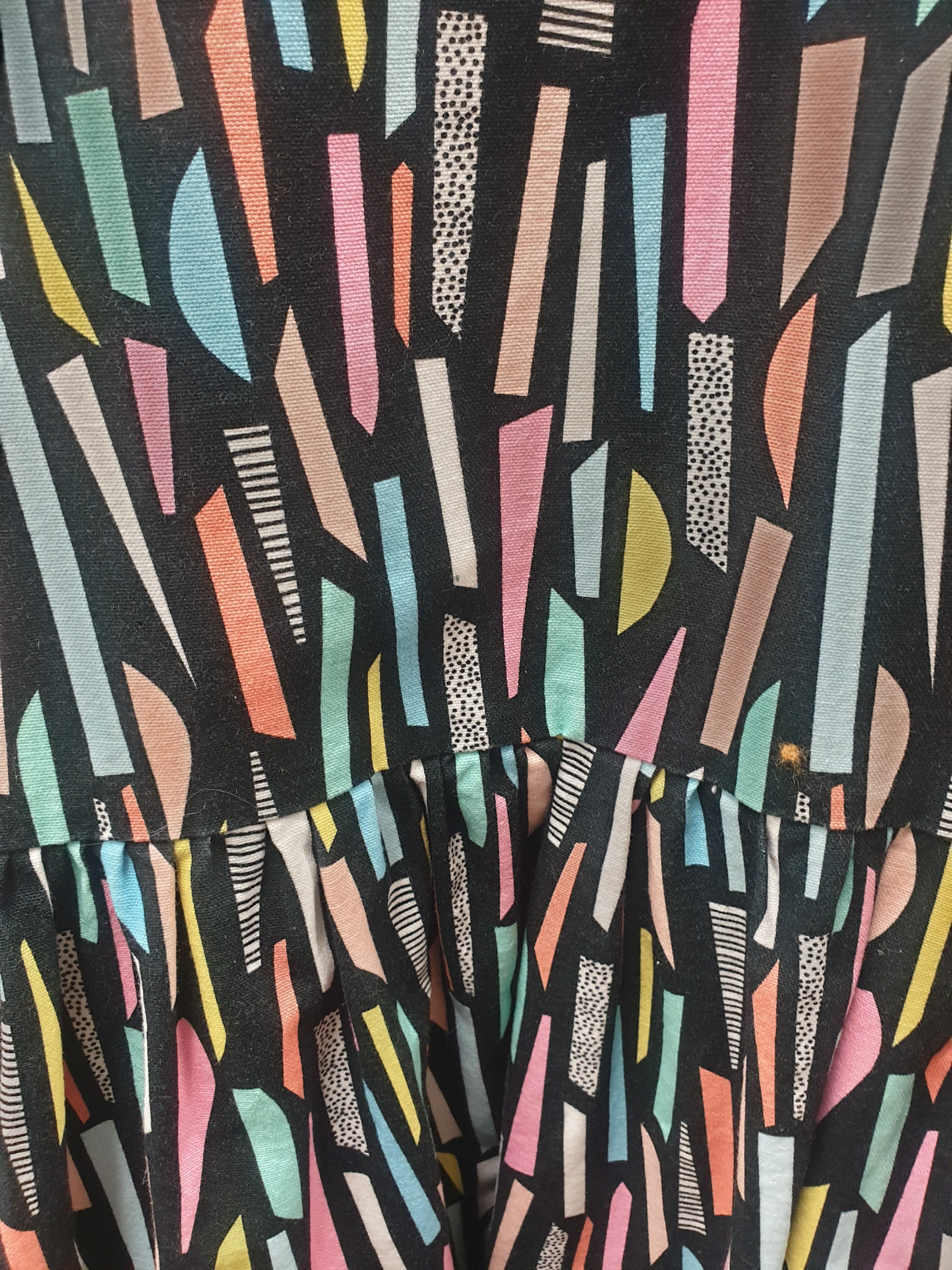 Karla Cola colourful print half sleeve dress size XS, best fits size 6