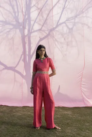 Kasundi Banarasi Silk Jump Suit