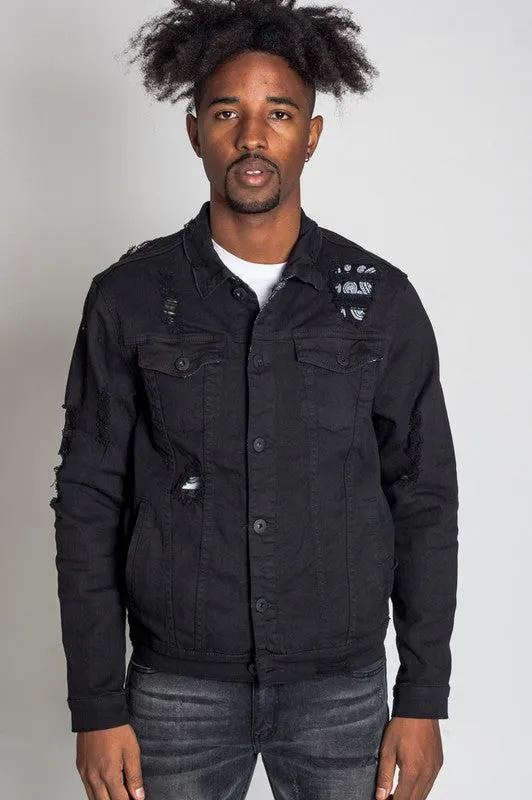 KDNK Black Destroyed Slim Fit Skinny Jeans