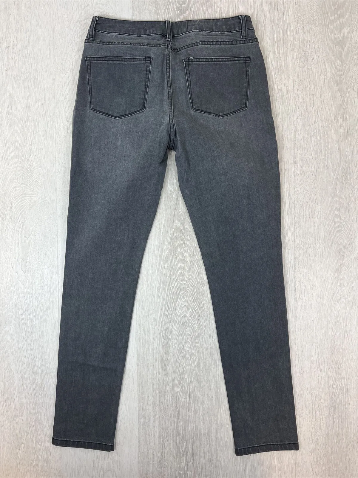 Kenji Mens Slim Jeans Size 30 (2 Pairs - Black & Blue)
