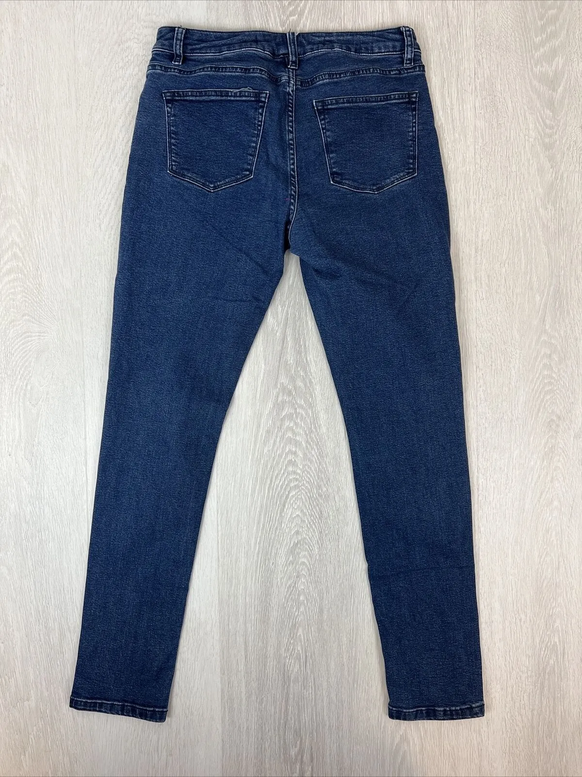 Kenji Mens Slim Jeans Size 30 (2 Pairs - Black & Blue)