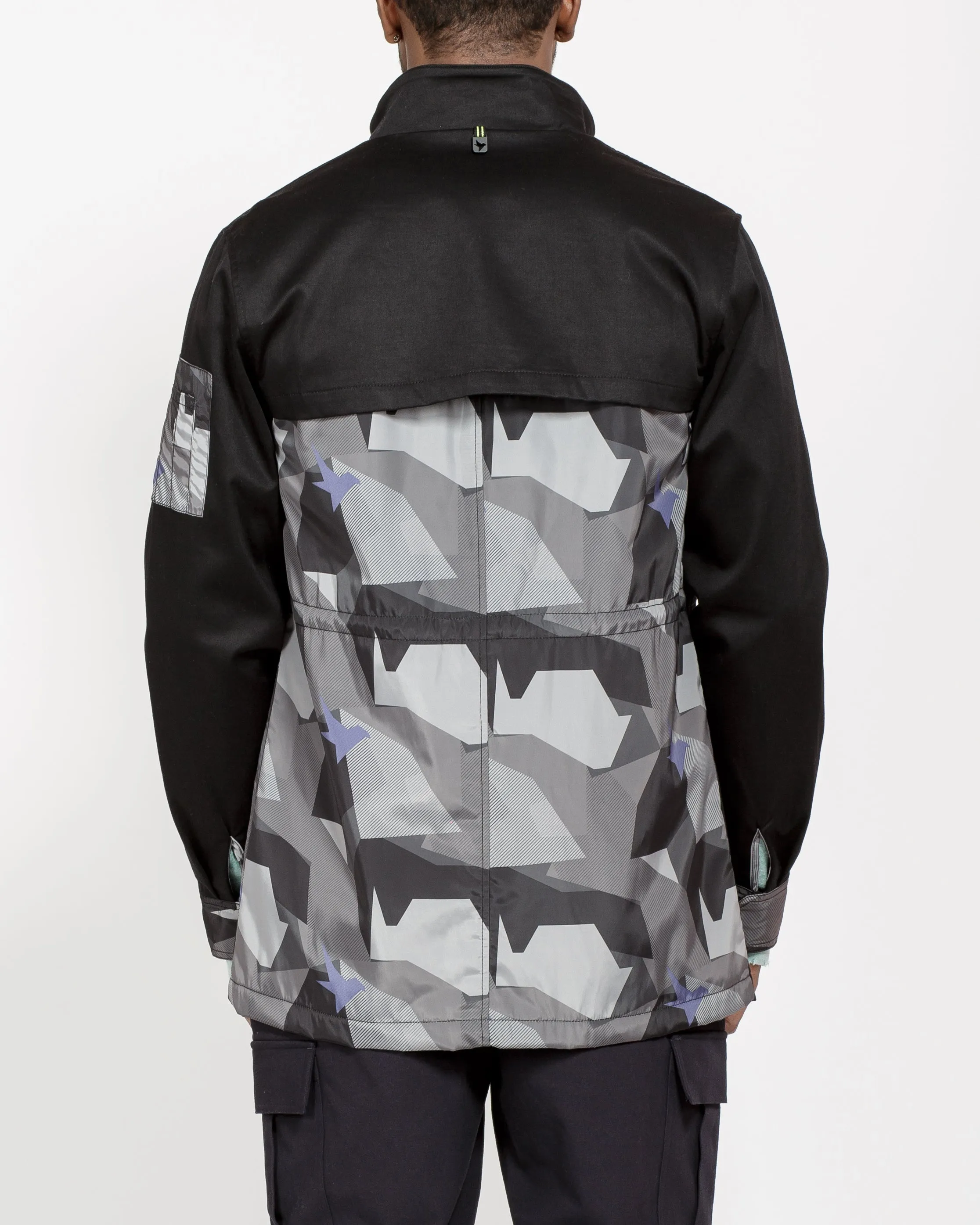 Konus Men's M-65 Military Jacket In Black