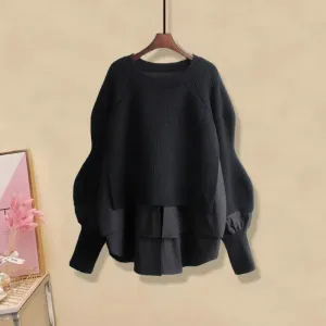 Korean Style Two-piece Casual High Waist Jeans and Shirt Set for Women
