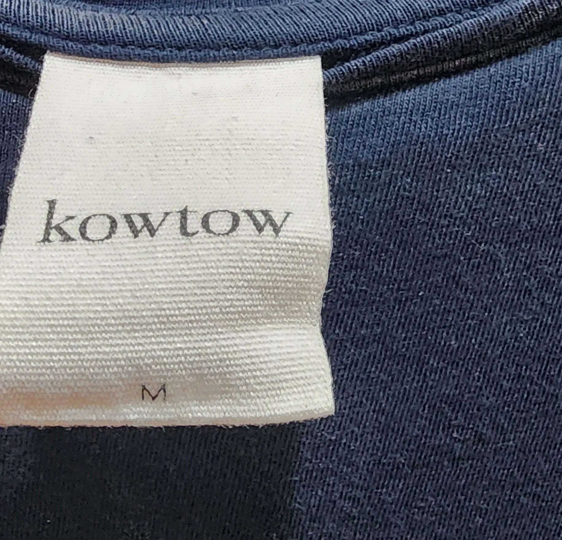 Kowtow navy blue organic cotton dress size Medium