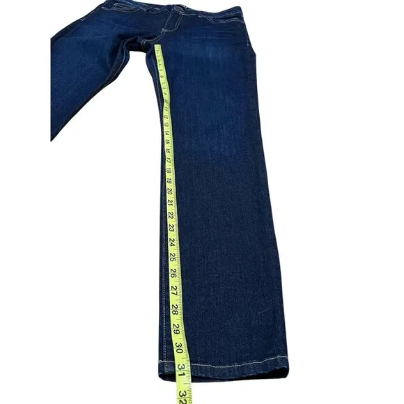 Kut From The Kloth Diana Kurvy Skinny Mid Rise Stretch Blue Jeans Women Size 12