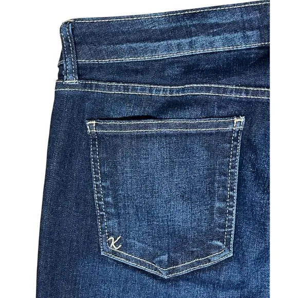 Kut From The Kloth Diana Kurvy Skinny Mid Rise Stretch Blue Jeans Women Size 12