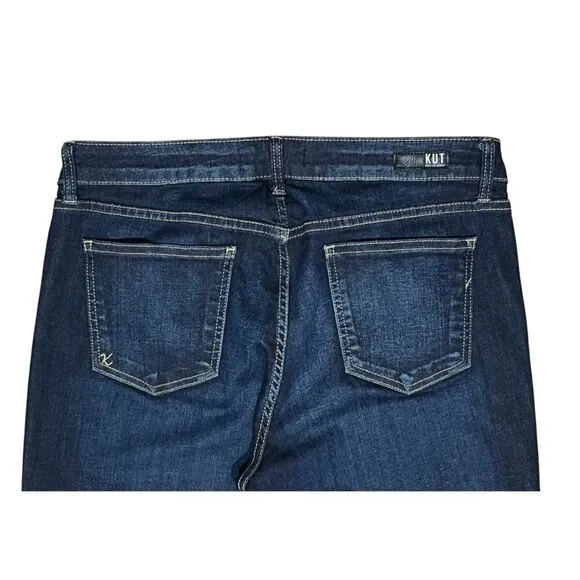 Kut From The Kloth Diana Kurvy Skinny Mid Rise Stretch Blue Jeans Women Size 12