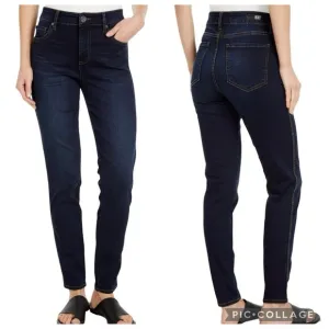 Kut From The Kloth Diana Kurvy Skinny Mid Rise Stretch Blue Jeans Women Size 12