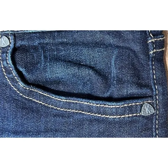 Kut From The Kloth Diana Kurvy Skinny Mid Rise Stretch Blue Jeans Women Size 12