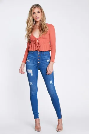 Kyra Ankle Zipper Jeans Plus