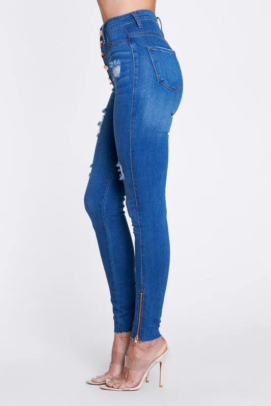 Kyra Ankle Zipper Jeans Plus