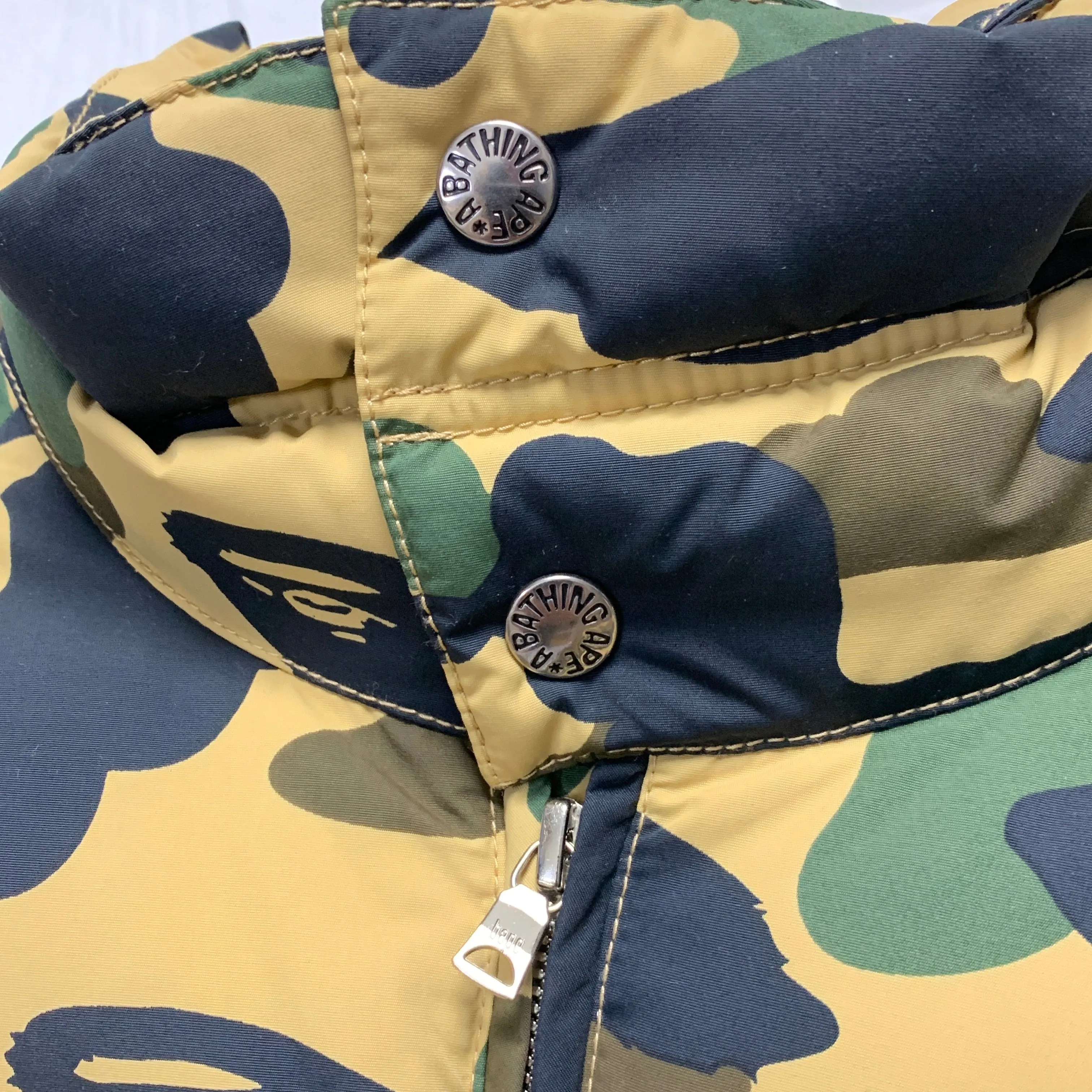 [L] A Bathing Ape Bape Nigo Era 1st Camo Down Puffer Jacket