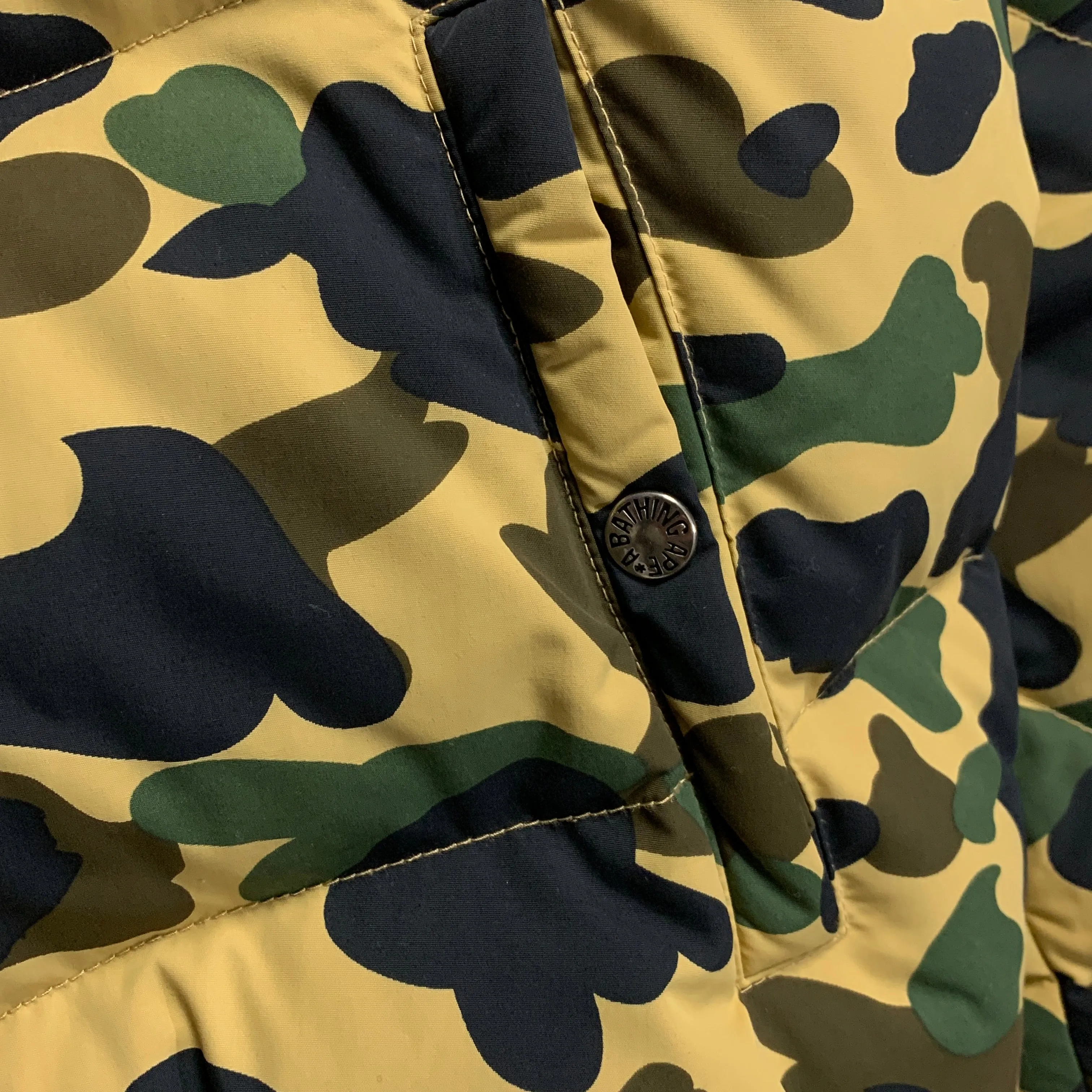 [L] A Bathing Ape Bape Nigo Era 1st Camo Down Puffer Jacket