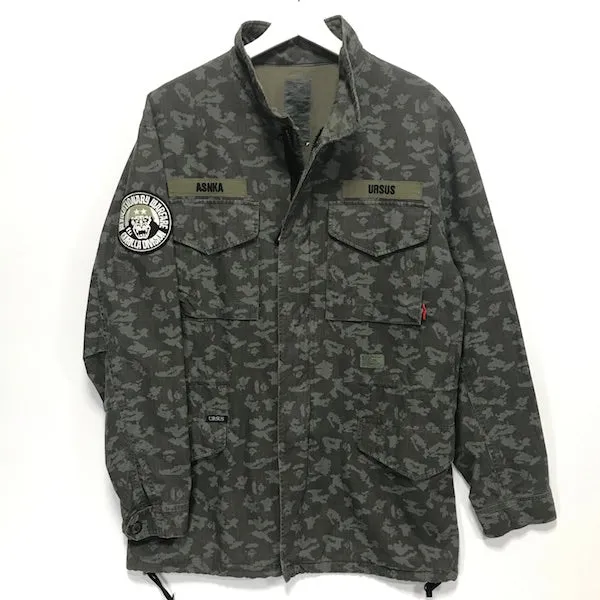 [L] A Bathing Ape Ursus Bape x WTaps Bapexclusive Limited Digicamo M-65 Jacket