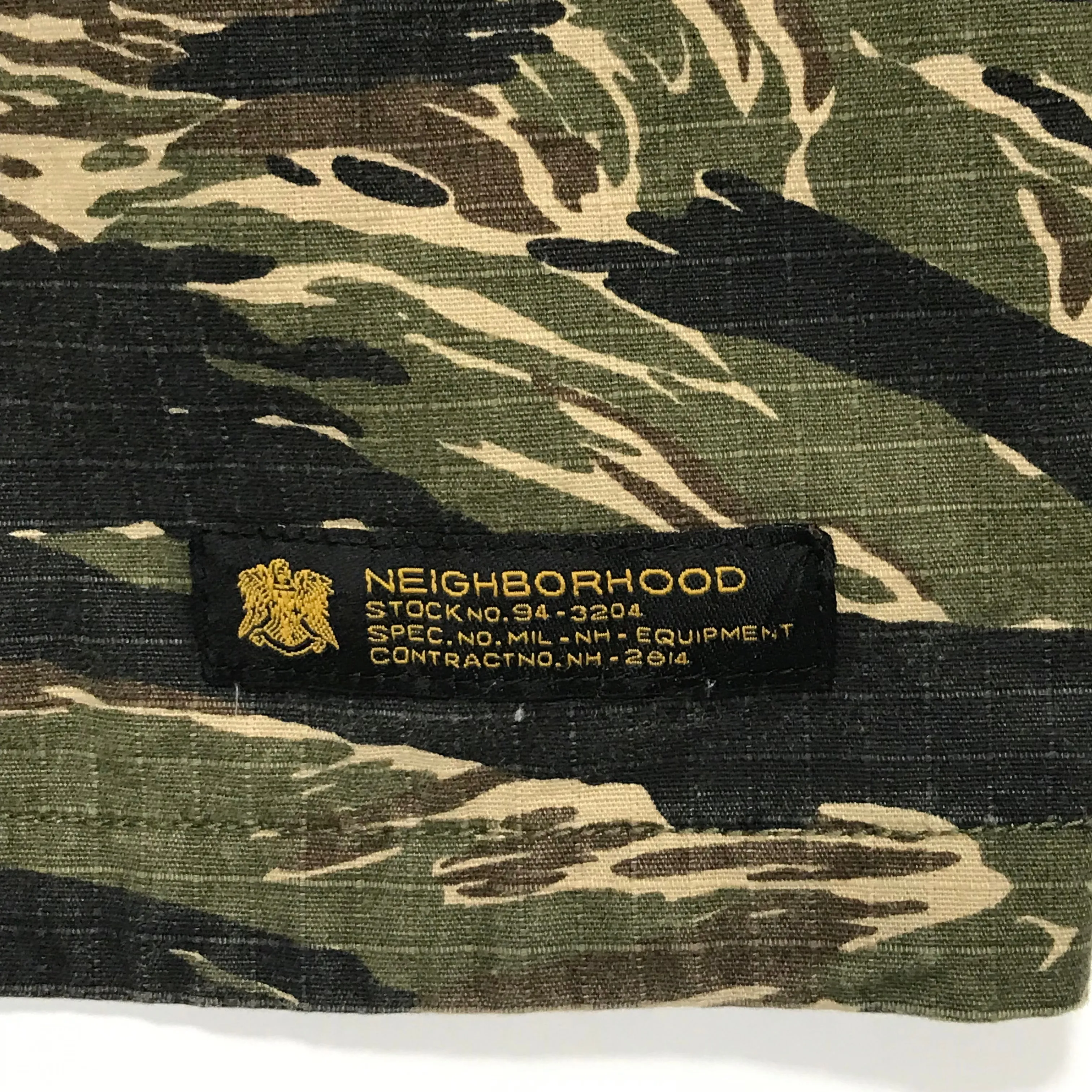 [L] Neighborhood 16SS Souvenir Tiger Camo Ripstop Cotton Jacket