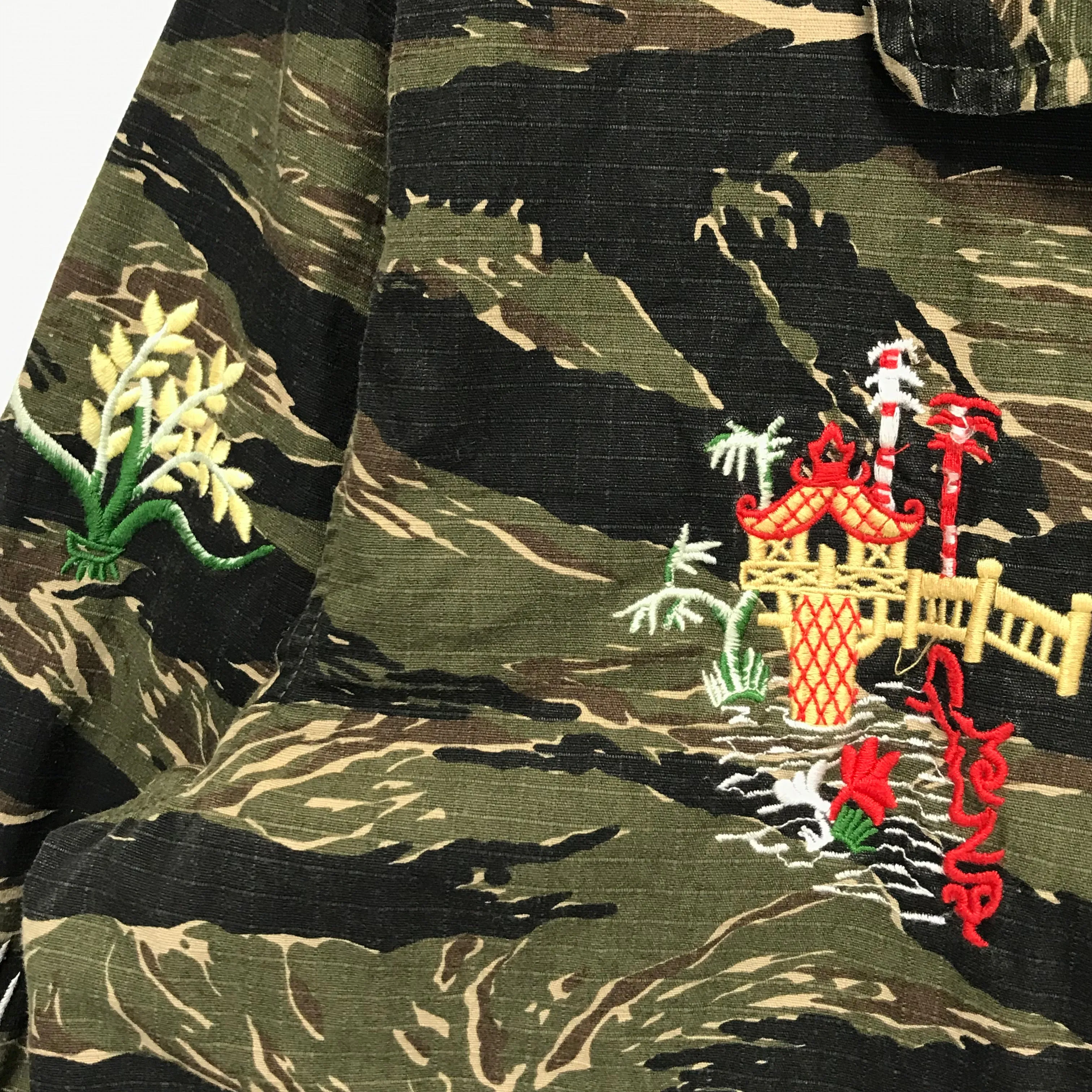 [L] Neighborhood 16SS Souvenir Tiger Camo Ripstop Cotton Jacket
