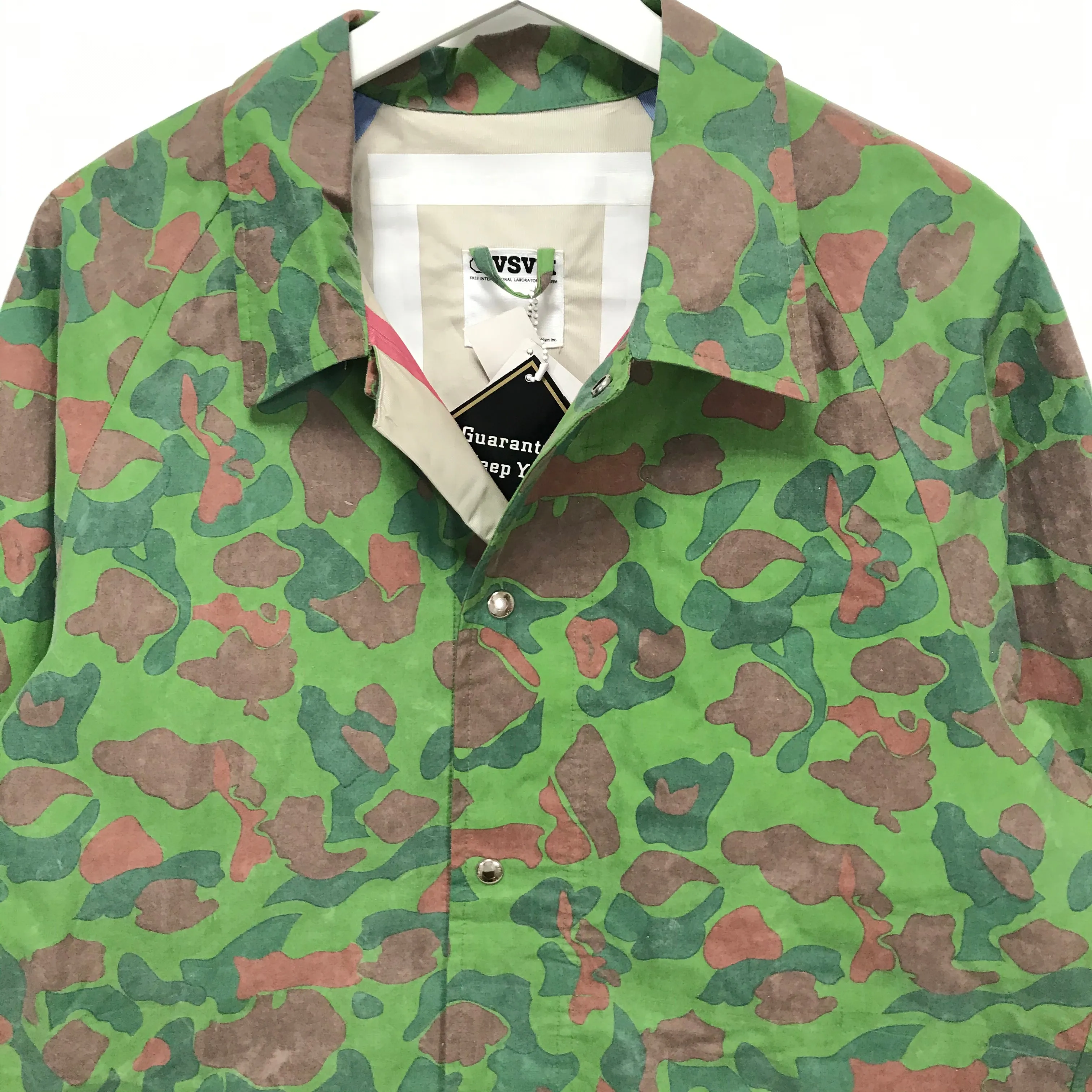 [L] VISVIM G Line Gore Tex Duck Camo Coaches Jacket
