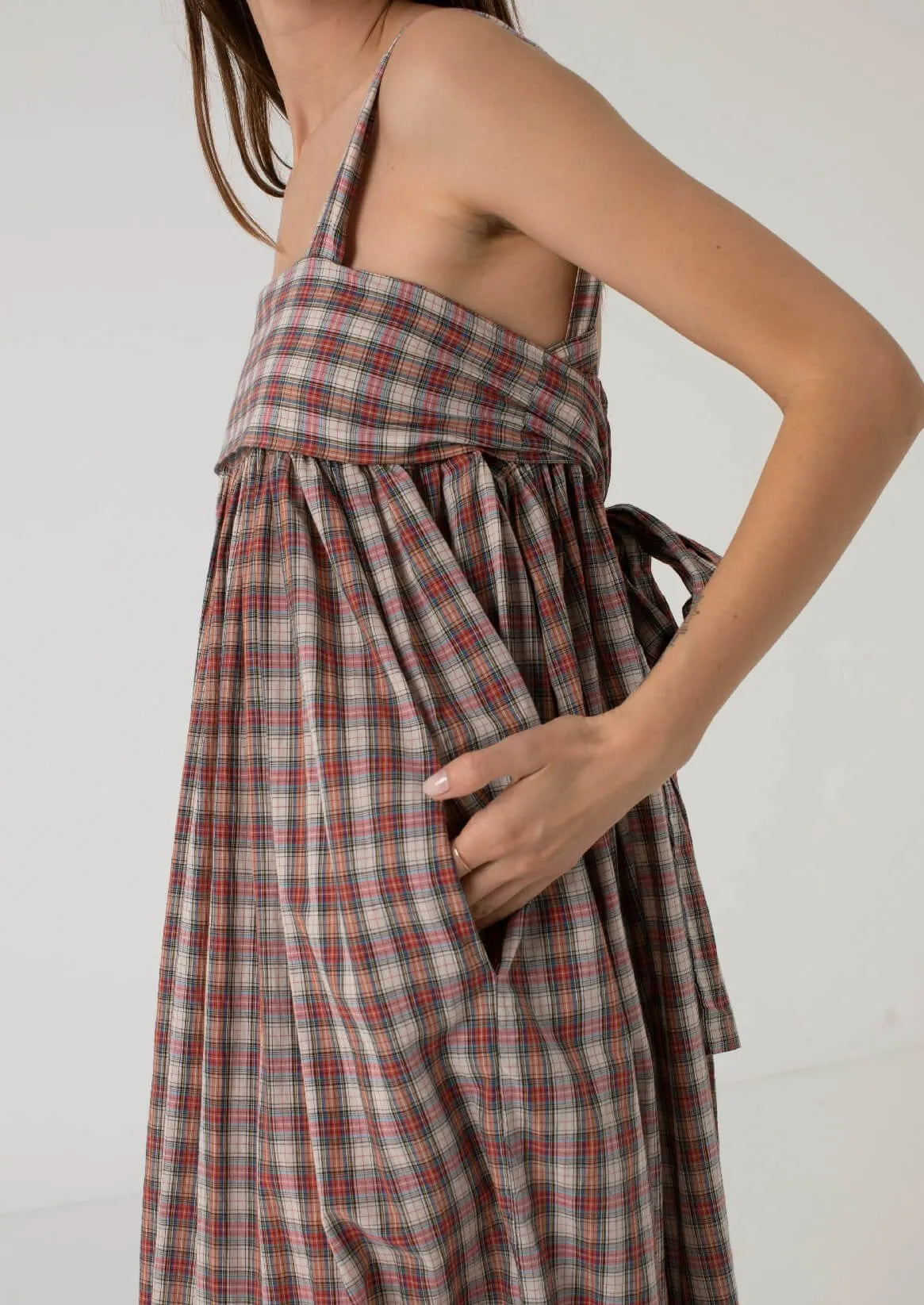 Laeticia Dress, Check