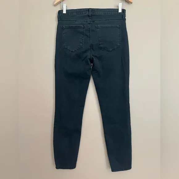 {L'AGENCE} Margot High Rise Skinny Jeans in Dark Graphite - Womens 28