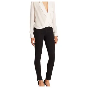 L’Agence Women’s Chantal Low Rise Skinny Jeans in Noir Size 25