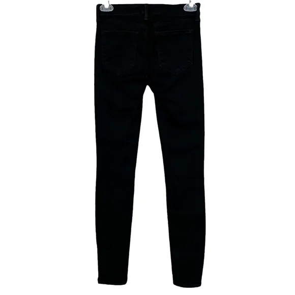 L’Agence Women’s Chantal Low Rise Skinny Jeans in Noir Size 25