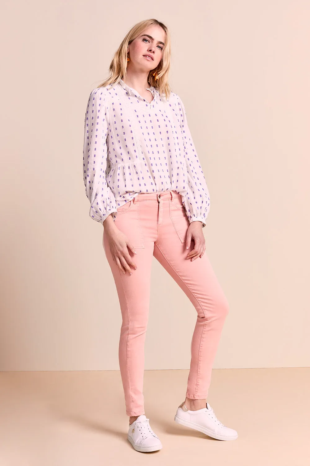 LE INDI - Jean slim peach effet push up 7/8ème