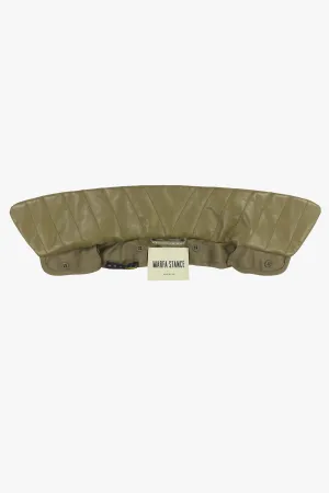 Leather Collar - Olive