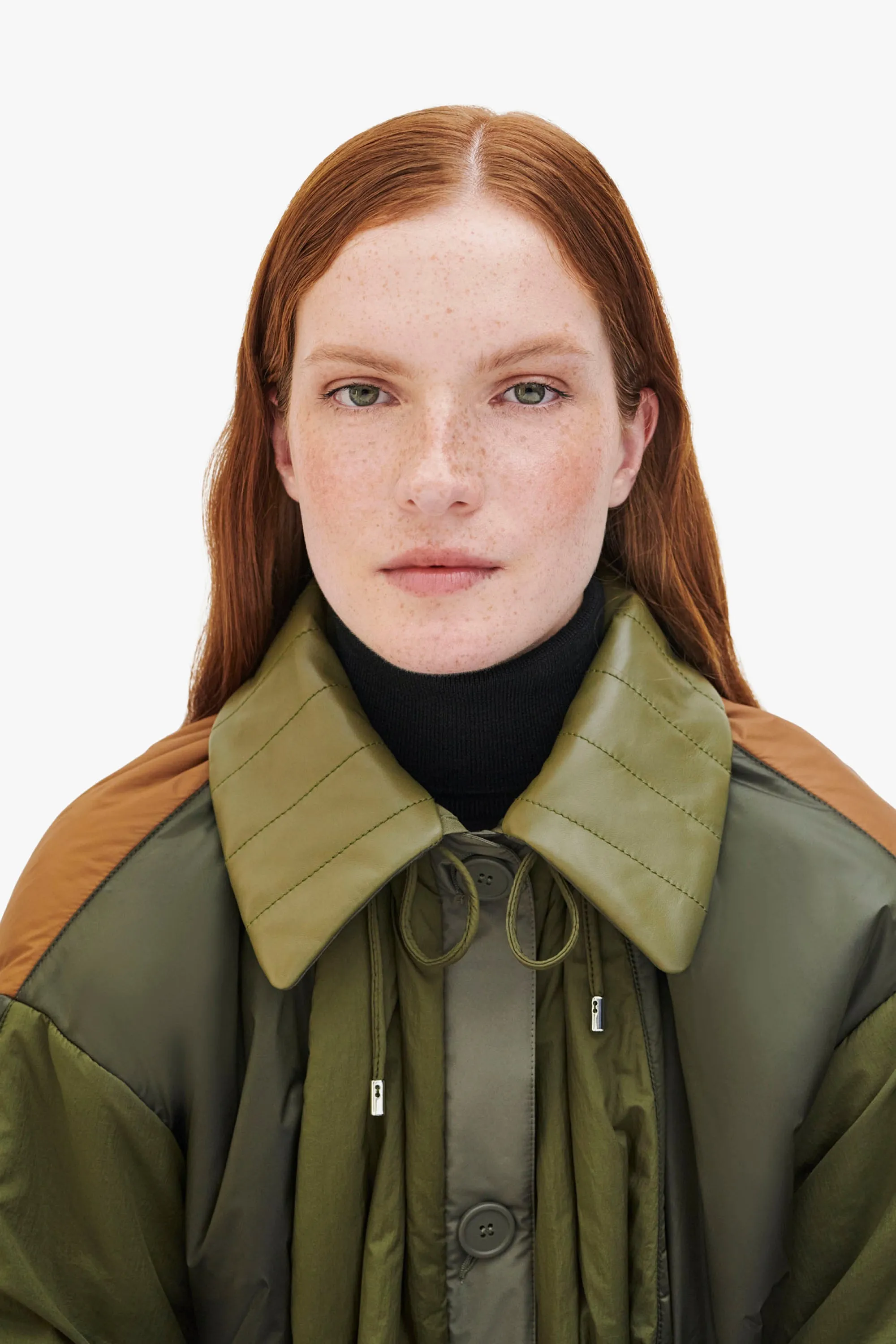 Leather Collar - Olive
