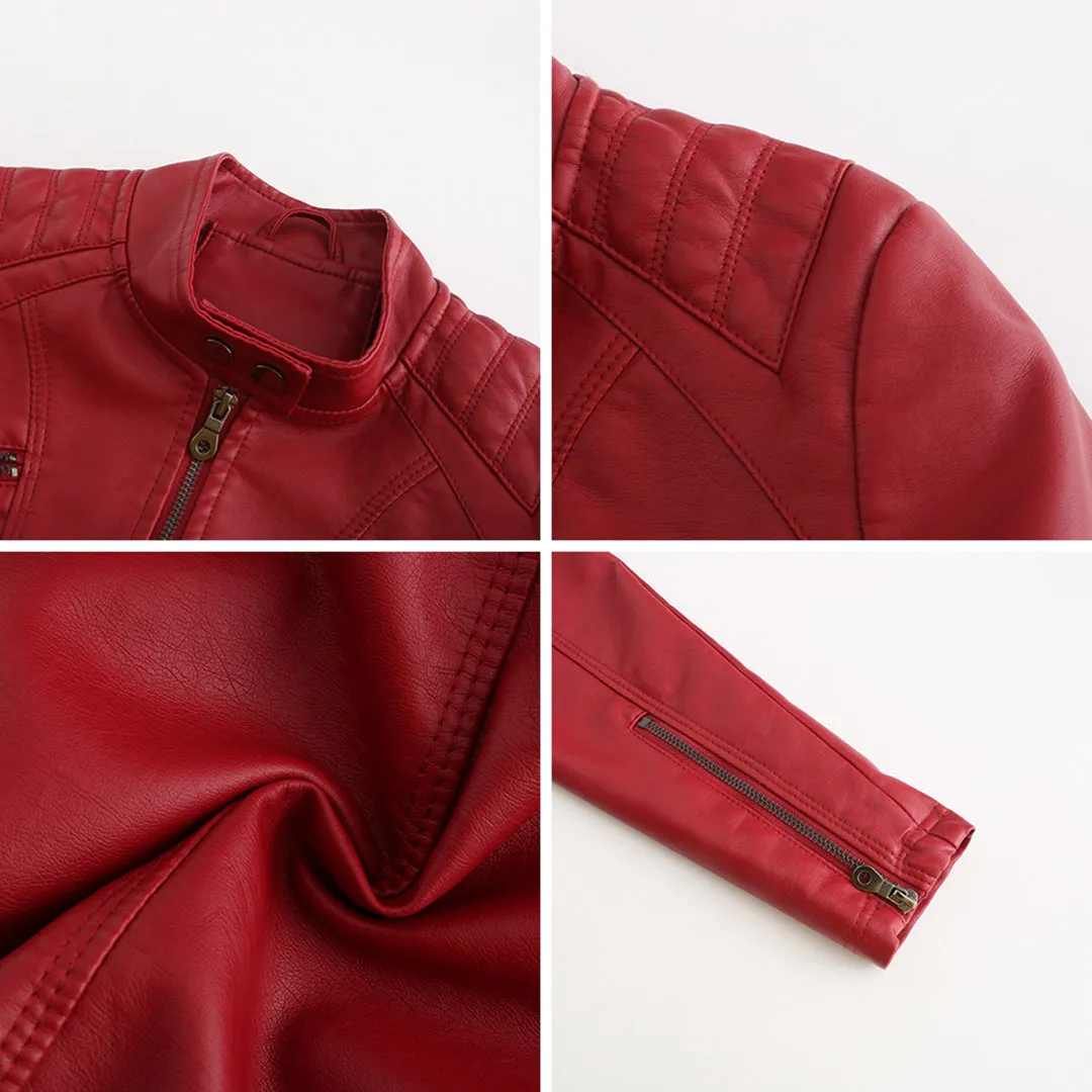 Leather jacket for women