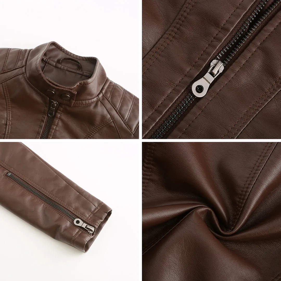 Leather jacket for women