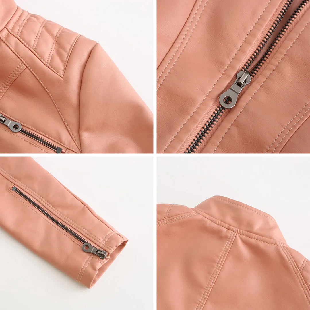 Leather jacket for women