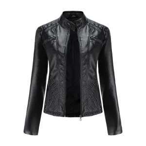 Leather jacket for women