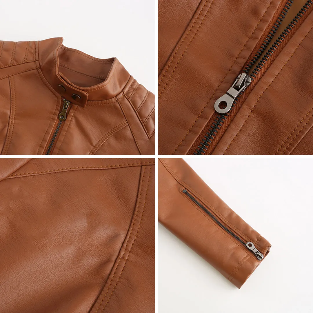 Leather jacket for women