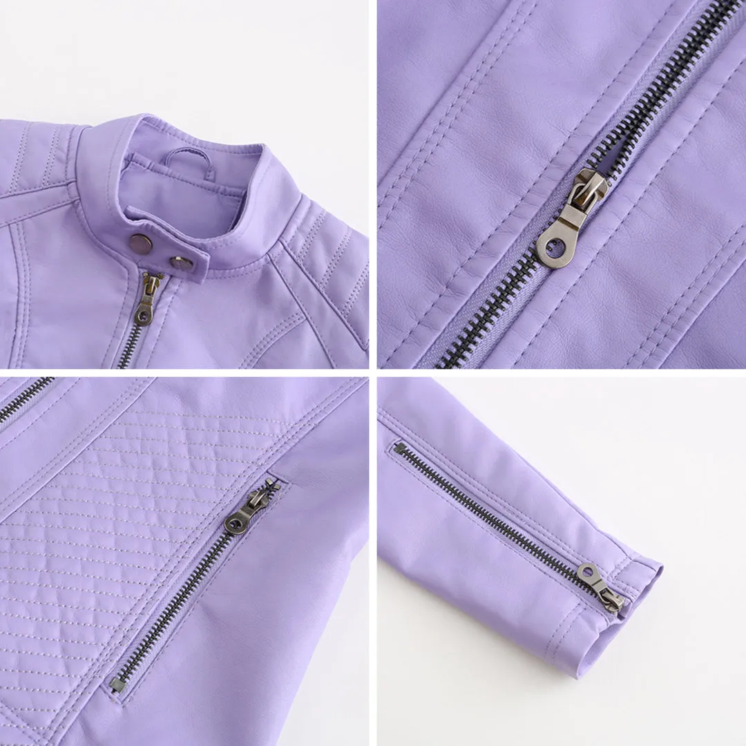 Leather jacket for women