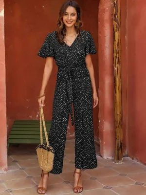 Lemon Tart Polka Dot Print LTJMPS4 Jumpsuit