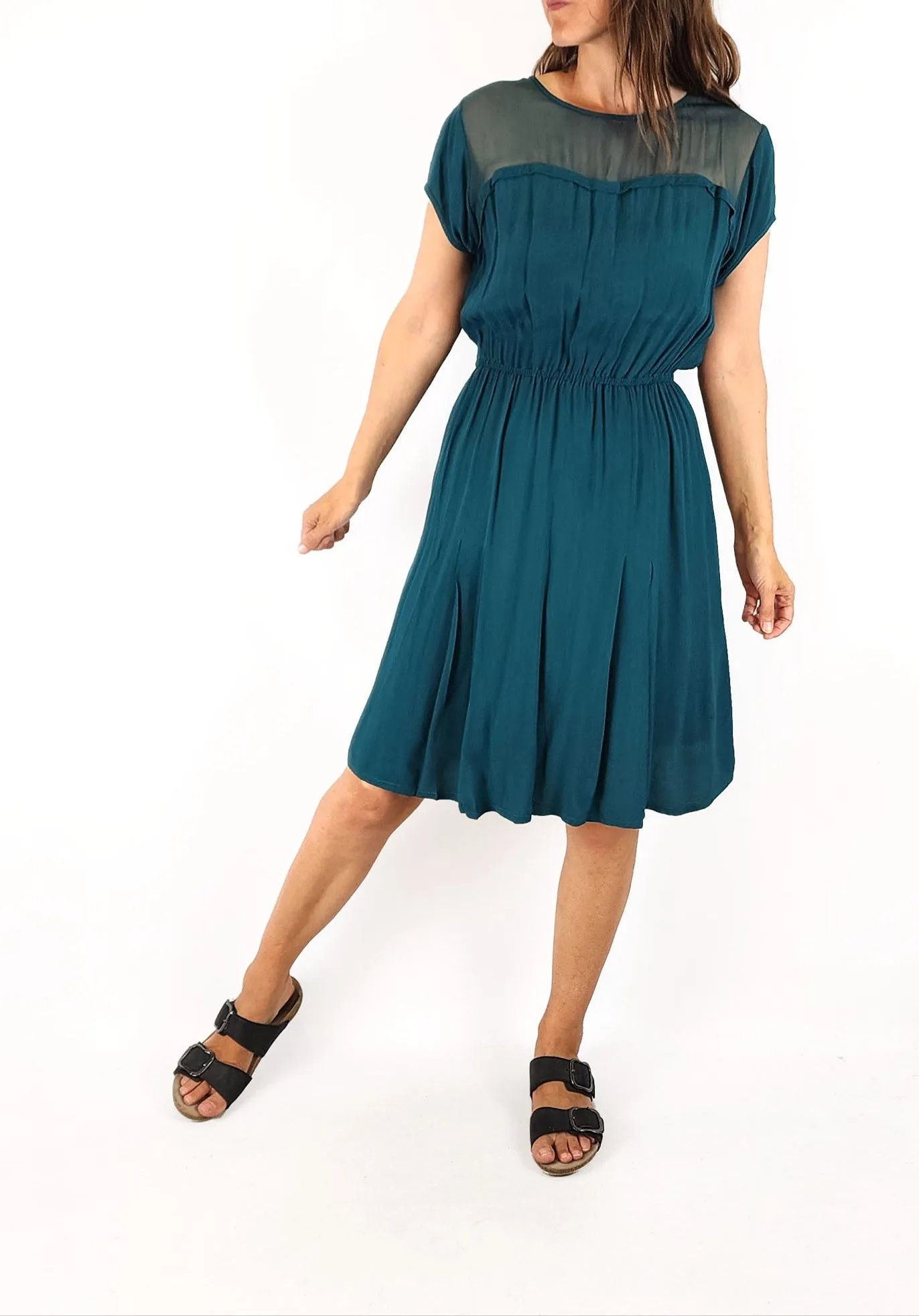 Leonard St emerald green dress size 8
