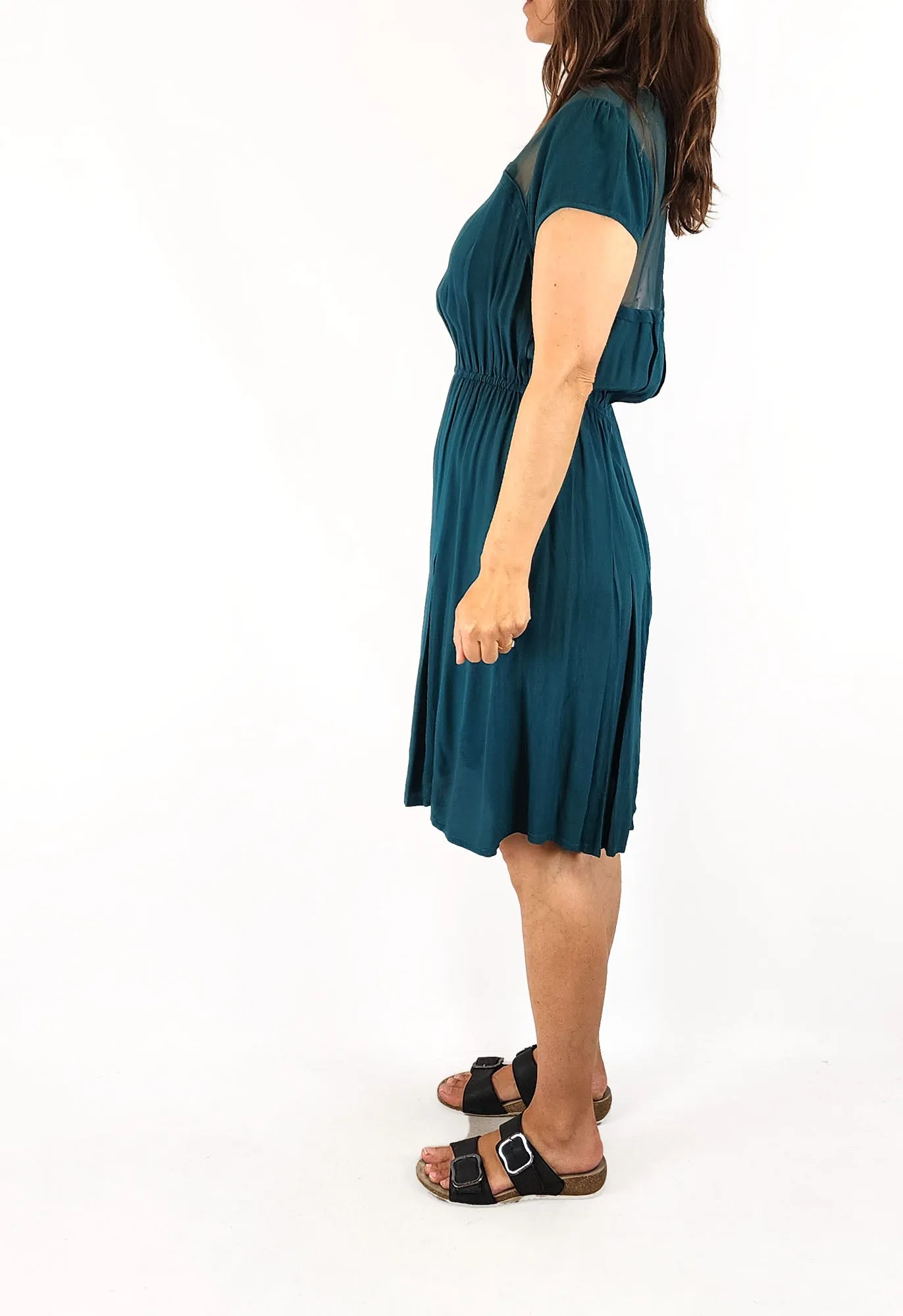 Leonard St emerald green dress size 8