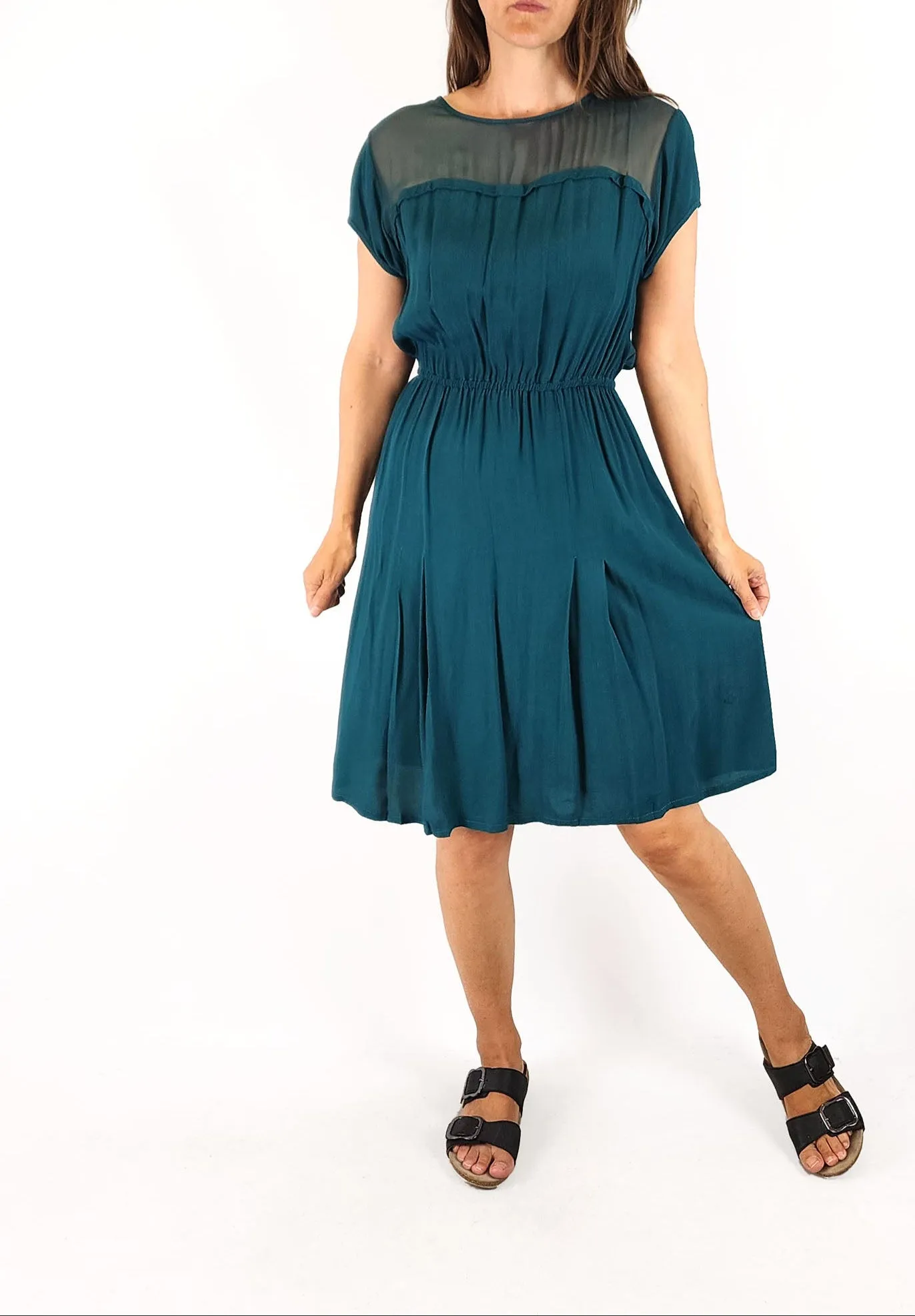 Leonard St emerald green dress size 8