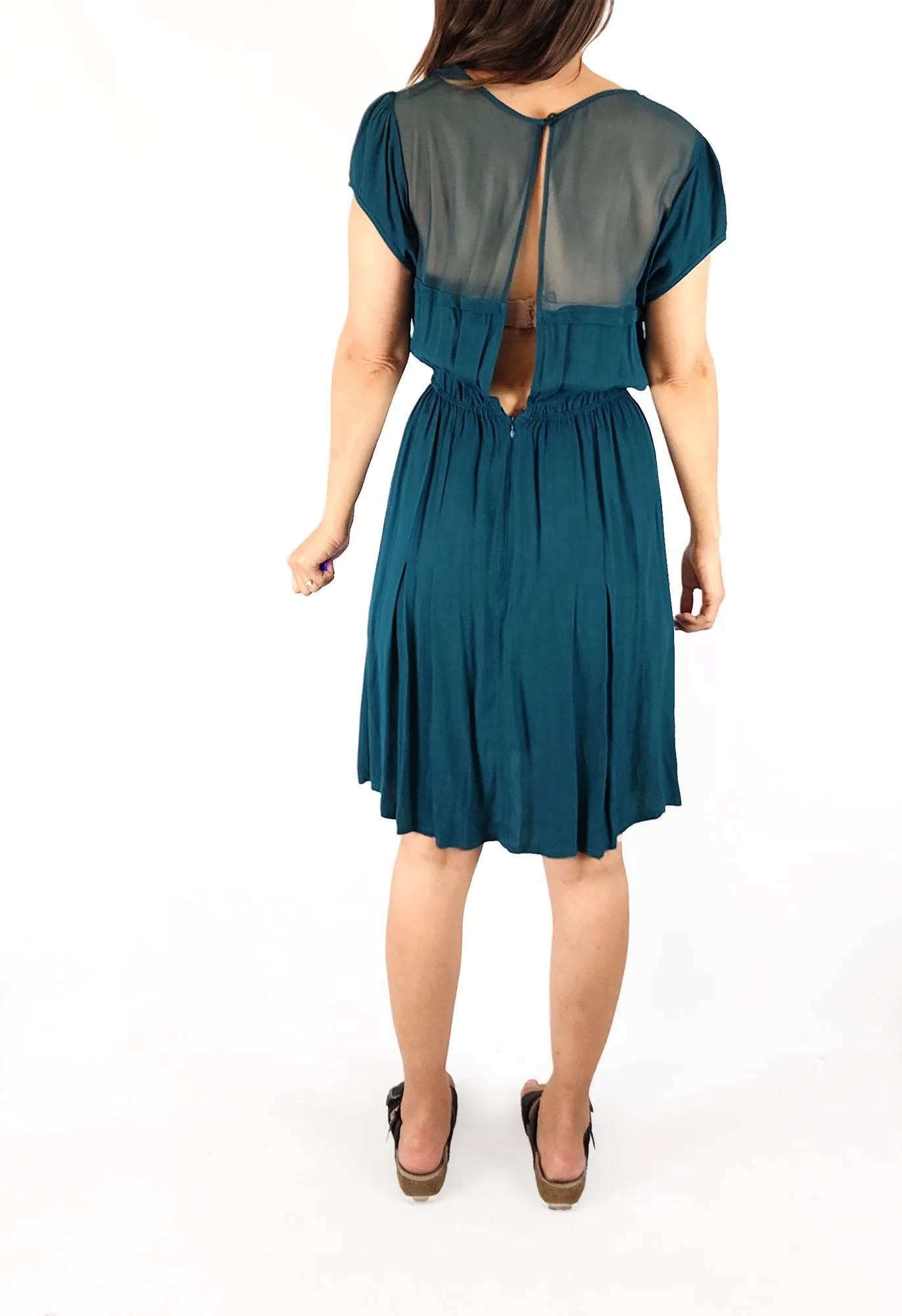 Leonard St emerald green dress size 8