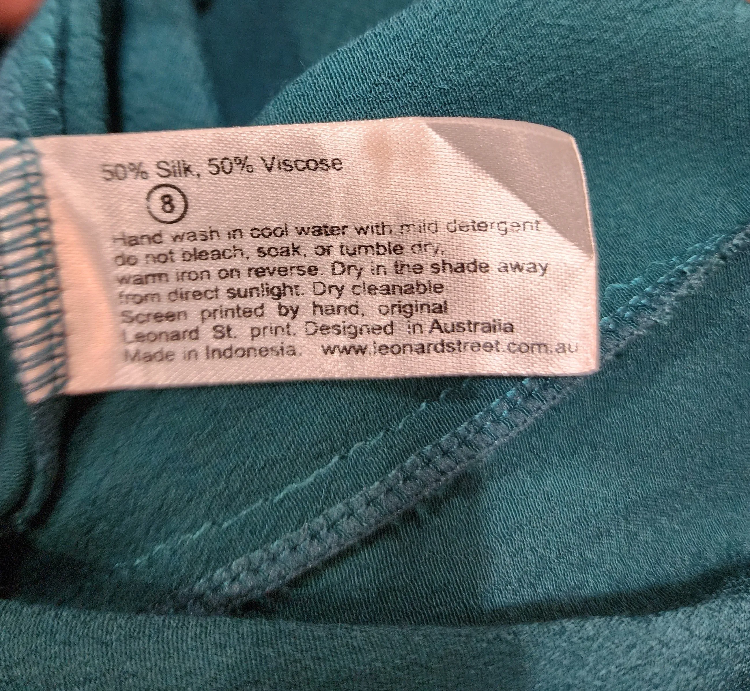Leonard St emerald green dress size 8