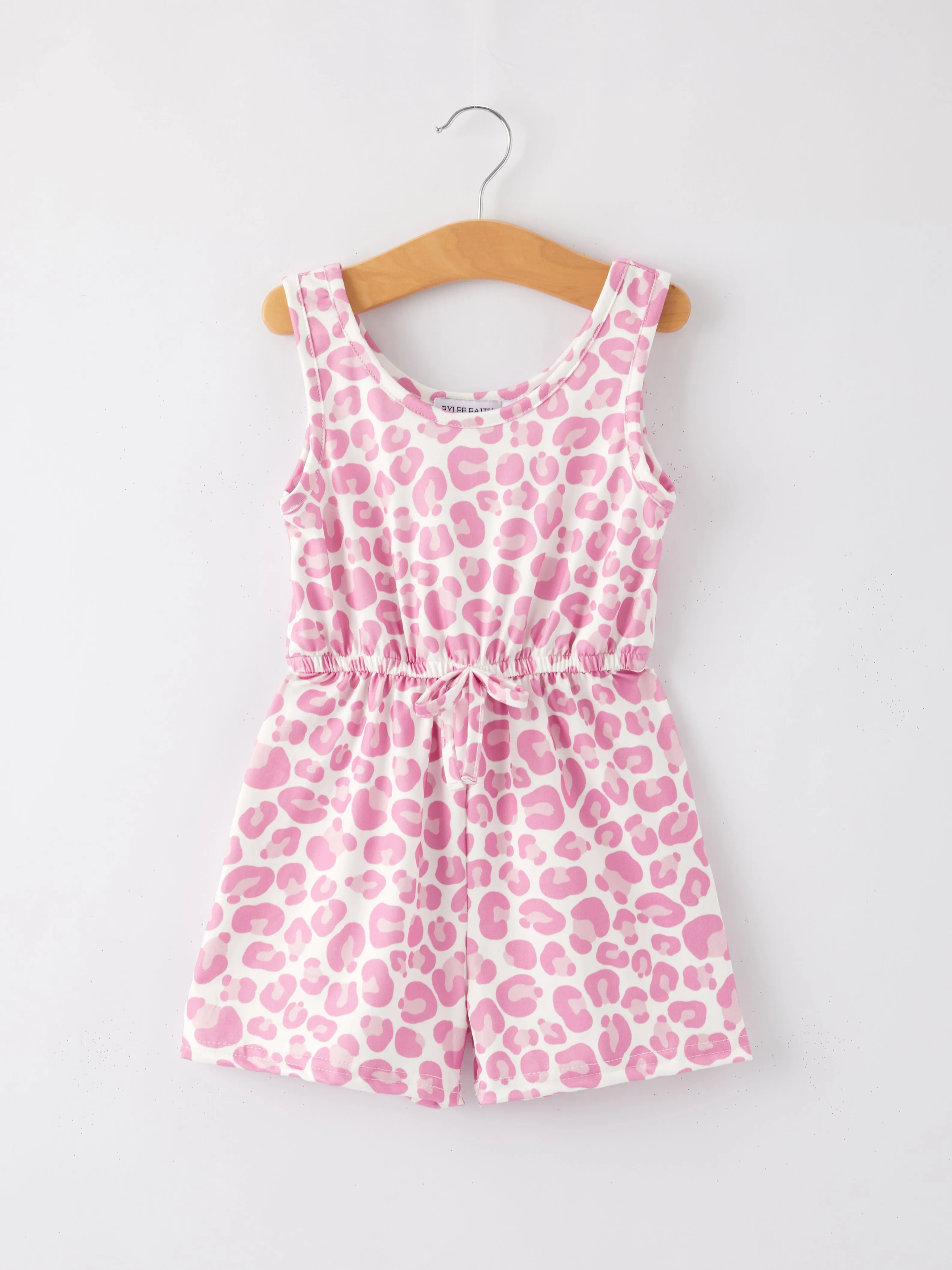 Leopard Striped Milk Silk 3-piece Jumpsuit Set