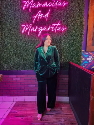 Lets Party Blazer- Green