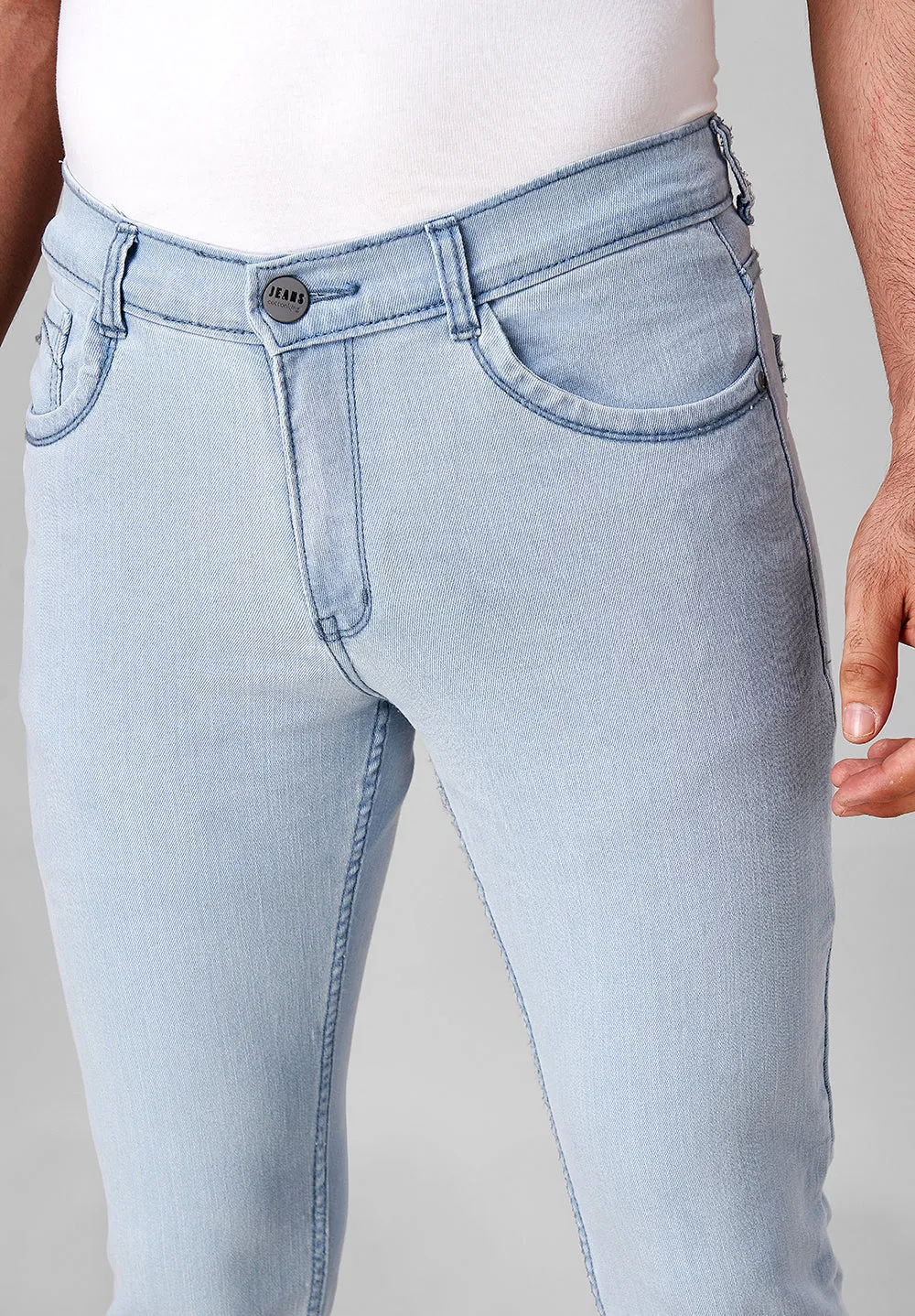 Light Blue Slim Fit Jeans - I42928