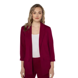 Liverpool Boyfriend Blazer With Princess Dart - Garnet Berry