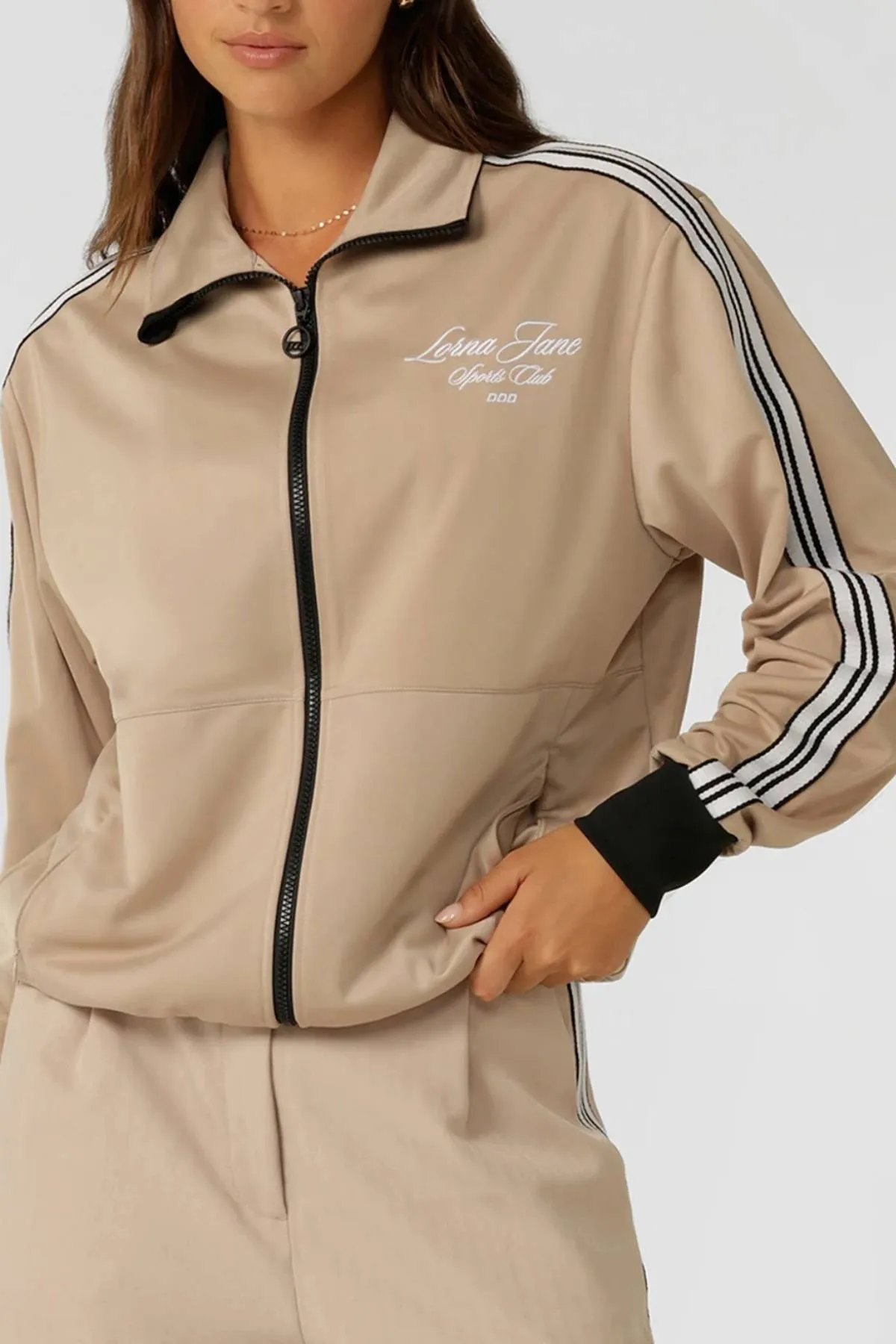 Lorna Jane Retro Track Zip Through Jacket