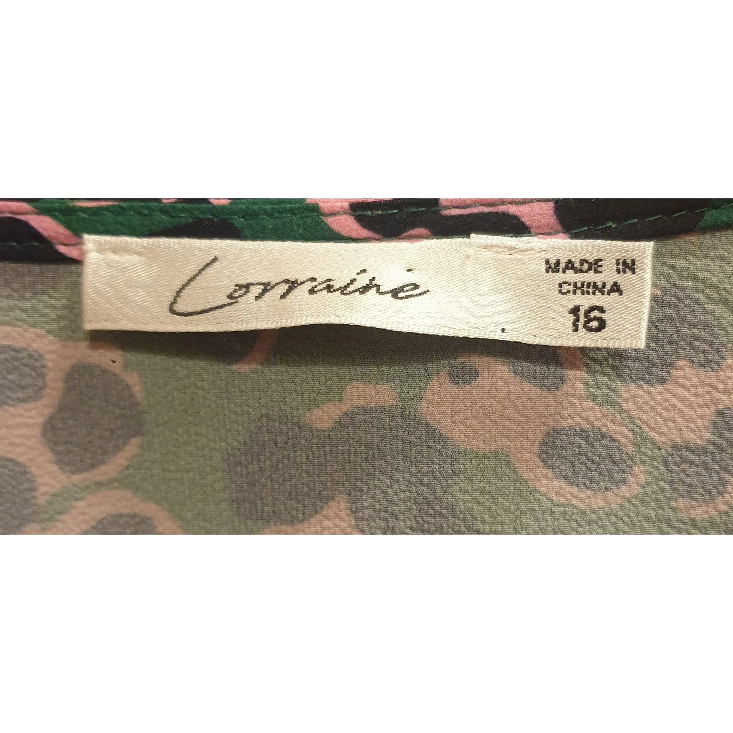 Lorraine (aka Little Party Dress) green print half sleeve maxi dress size 16