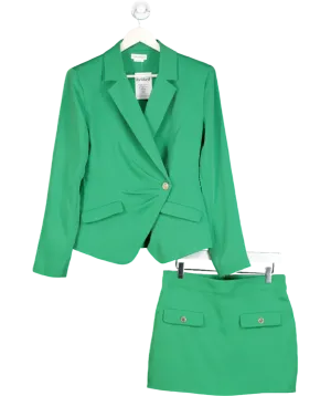 Lovers and Friends Green Sadie Blazer & Skirt Set UK S