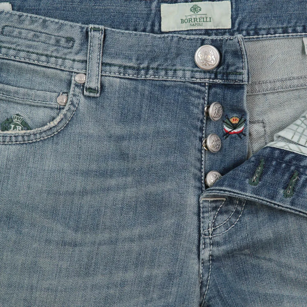 Luigi Borrelli Denim Blue Jeans - Super Slim - 35 US / 51 EU