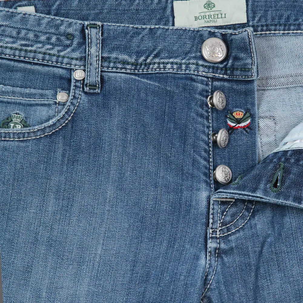 Luigi Borrelli Denim Blue Jeans - Super Slim - 42 US / 58 EU